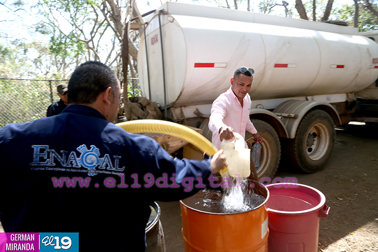Abastecimiento de agua a trav&eacute;s de cisterna llega a Jocote Dulce